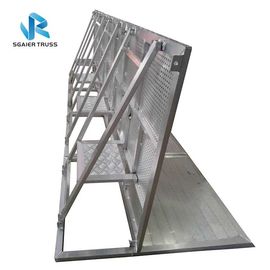1.0 * 1.25 * 1.2m Aluminum Crowd Control Barrier With Slope Outdoor Use
